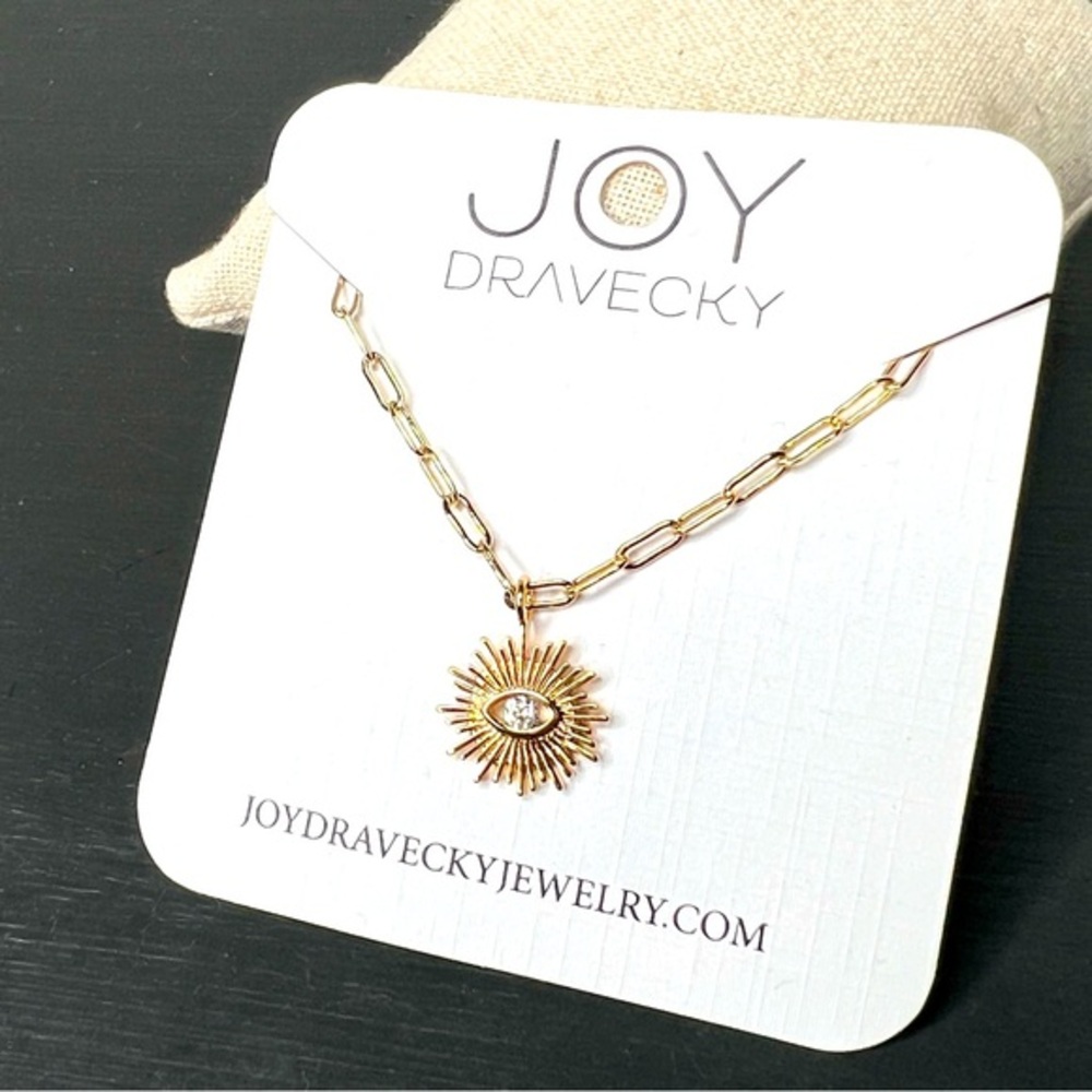Joy Dravecky Grand Voyage Pendant Necklace, Gold NWT